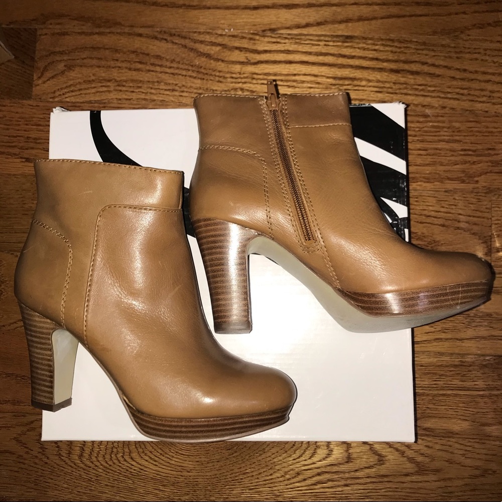 Tan booties